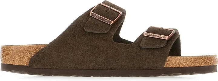 Chocolate Suede Arizona Sandals