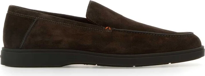 Chocolate Suede Drain Loafers