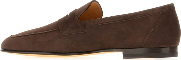 Chocolate Suede Loafers - Image 3