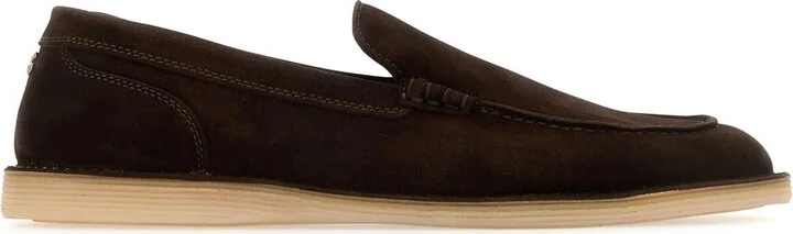 Chocolate suede New Florio loafers