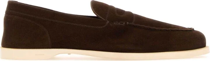 Chocolate Suede Pace Loafers