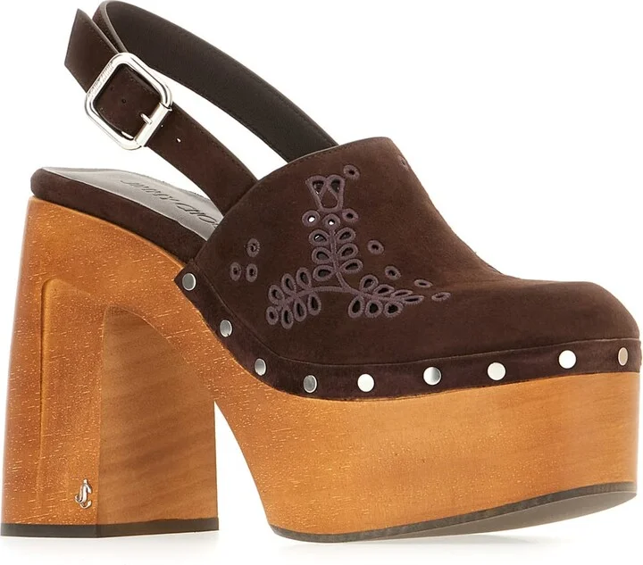 Chocolate Suede Pumps - Image 2