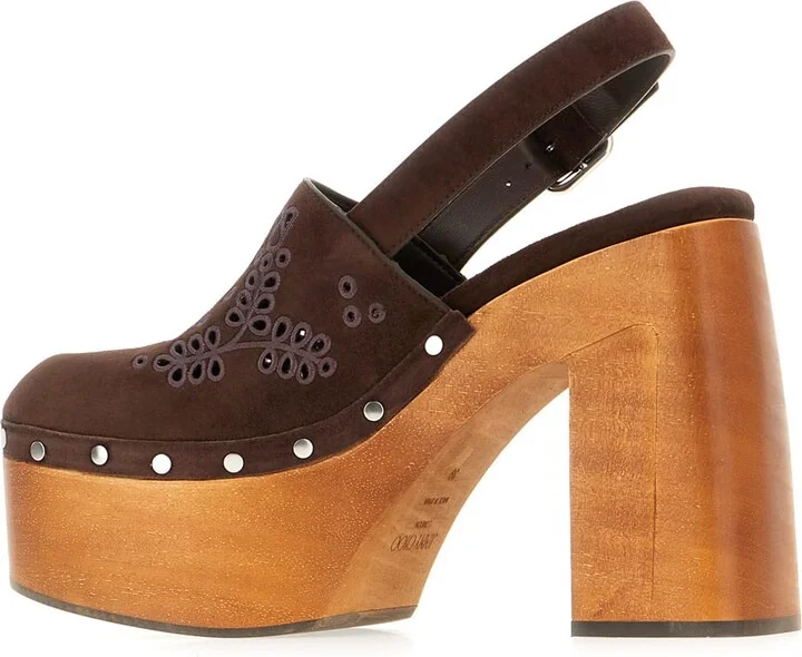 Chocolate Suede Pumps - Image 3
