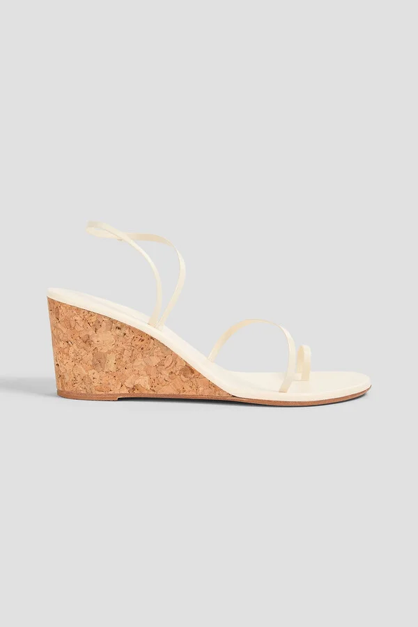 Chora leather wedge sandals