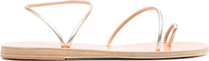 Chora metallic-finish sandals