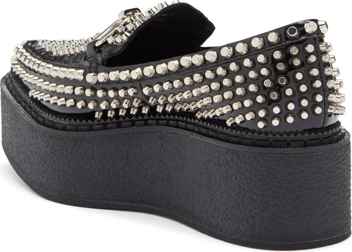 Choux Street Pointed Toe Platform Wedge Bit Loafer - Image 3