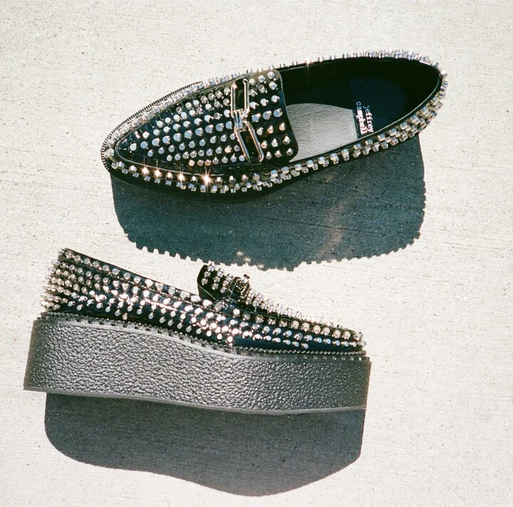 Choux Street Pointed Toe Platform Wedge Bit Loafer - Image 8