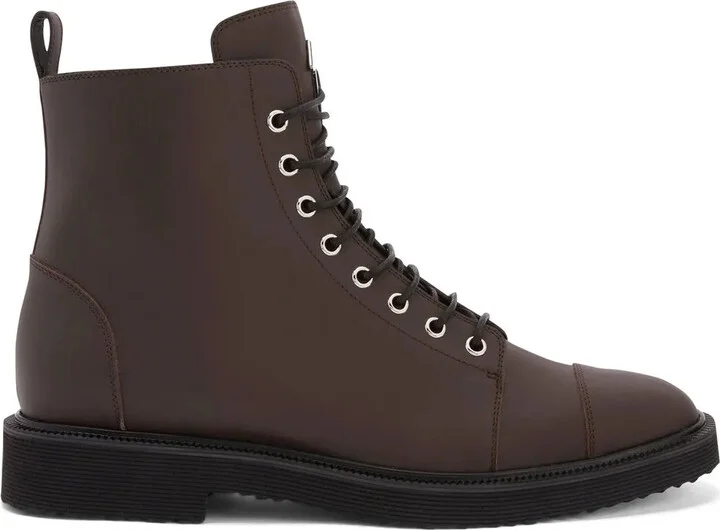 Chris leather combat boots