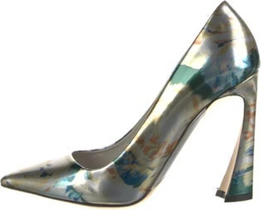 Green, Metallic, Pattern Prints