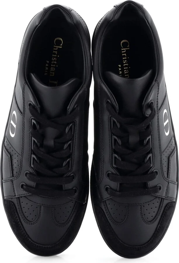 Christian Dior Logo Low-Top Sneakers Leather with Suede - Image 2