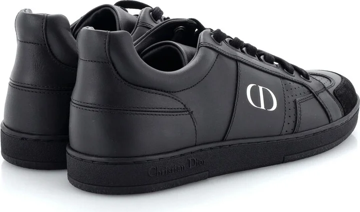 Christian Dior Logo Low-Top Sneakers Leather with Suede - Image 3