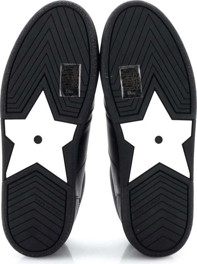 Christian Dior Logo Low-Top Sneakers Leather with Suede - Image 4