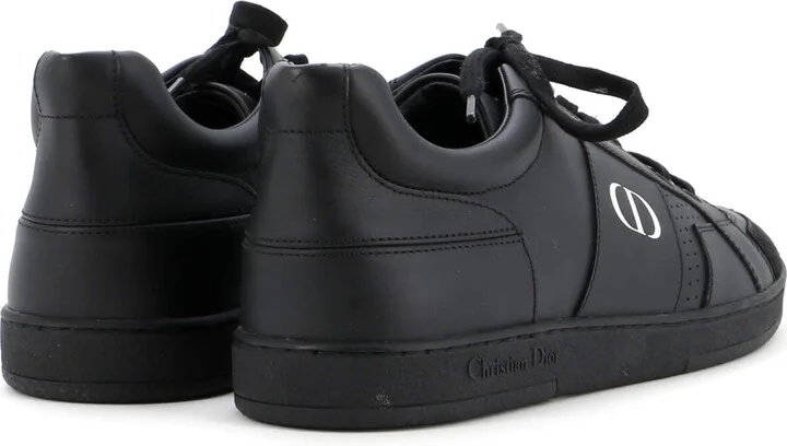 Christian Dior Logo Low-Top Sneakers Leather with Suede - Image 3