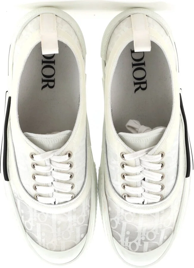 Christian Dior Men's B23 Cap Toe Low-Top Sneakers Oblique Technical Canvas - Image 2