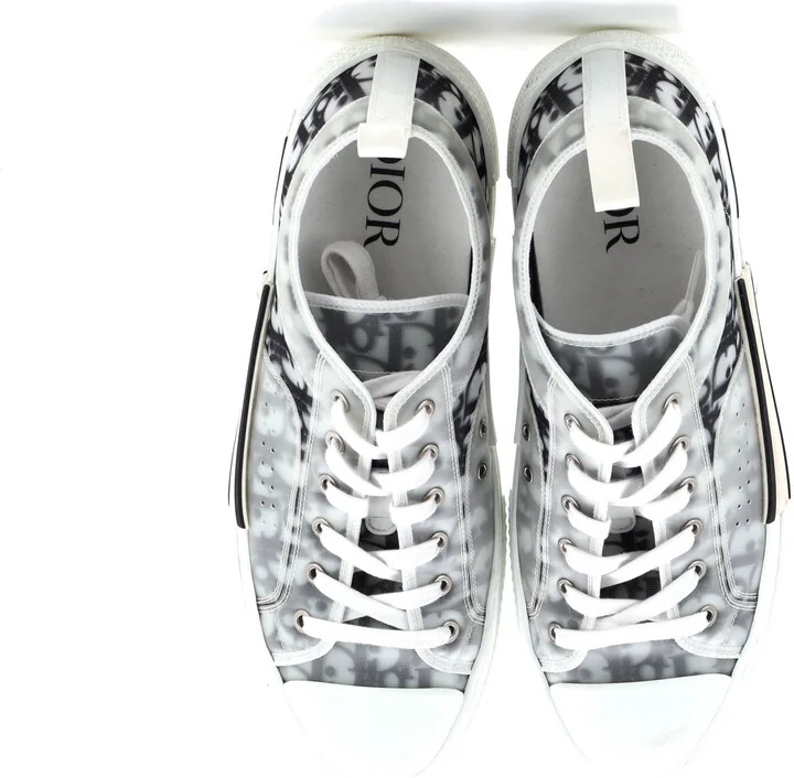 Christian Dior Men's B23 Cap Toe Low-Top Sneakers Oblique Technical Canvas - Image 2