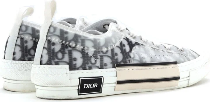 Christian Dior Men's B23 Cap Toe Low-Top Sneakers Oblique Technical Canvas - Image 3