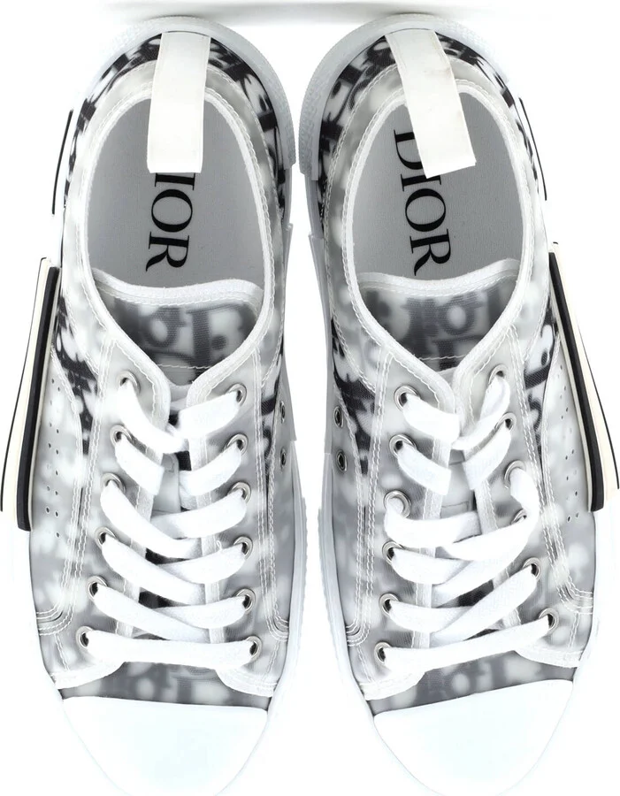 Christian Dior Men's B23 Cap Toe Low-Top Sneakers Oblique Technical Canvas - Image 2