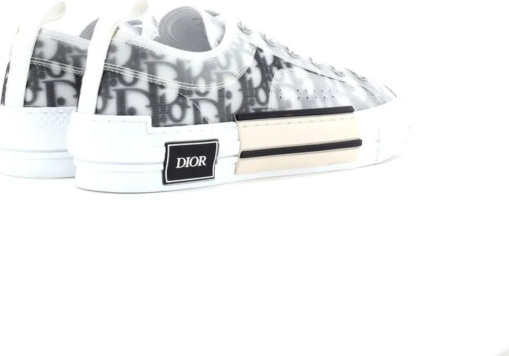 Christian Dior Men's B23 Cap Toe Low-Top Sneakers Oblique Technical Canvas - Image 3