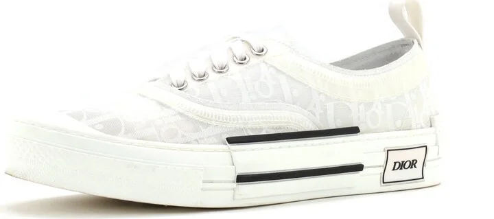 Christian Dior Men's B23 Cap Toe Low-Top Sneakers Oblique Technical Canvas
