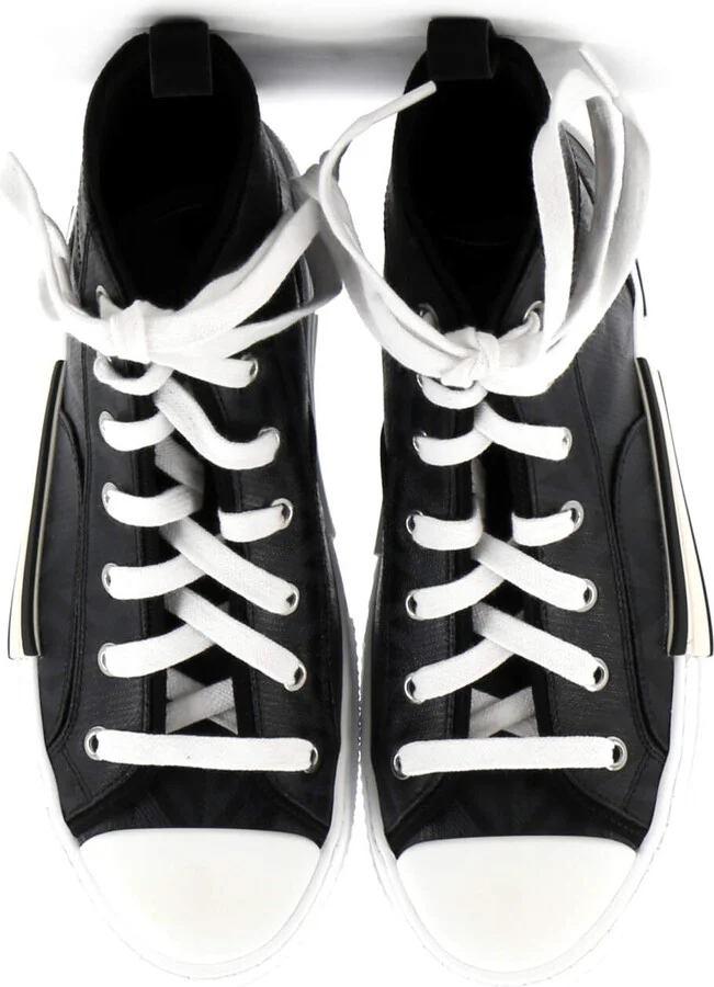Christian Dior Men's B23 High-Top Sneakers CD Diamond Coated Canvas - Image 2