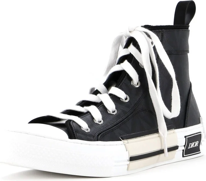 Christian Dior Men's B23 High-Top Sneakers CD Diamond Coated Canvas
