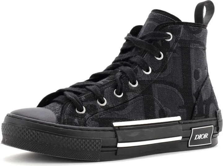 Christian Dior Men's B23 High-Top Sneakers Maxi Oblique Canvas