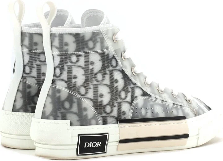 Christian Dior Men's B23 High-Top Sneakers Oblique Coated Canvas and PVC - Image 3