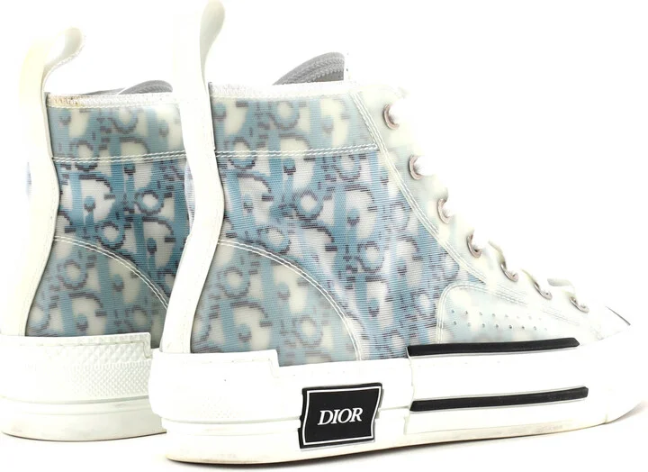 Christian Dior Men's B23 High-Top Sneakers Oblique Coated Canvas and PVC - Image 3