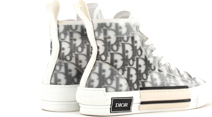 Christian Dior Men's B23 High-Top Sneakers Oblique Coated Canvas and PVC - Image 3