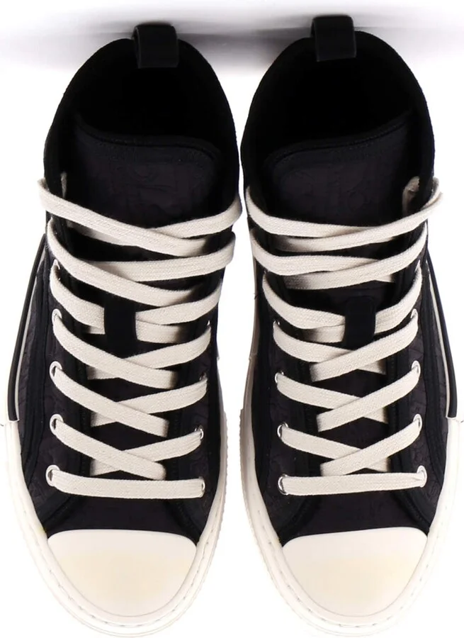 Christian Dior Men's B23 High-Top Sneakers Quilted Oblique Nylon - Image 2