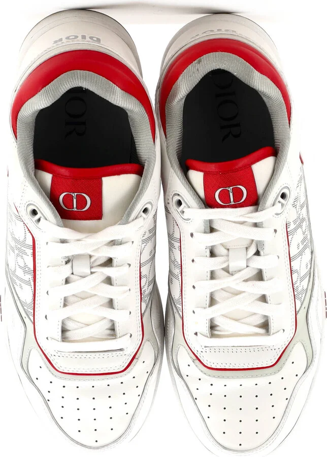 Christian Dior Men's B27 Low-Top Sneakers Leather with Oblique Galaxy Leather - Image 2