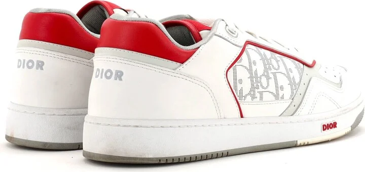 Christian Dior Men's B27 Low-Top Sneakers Leather with Oblique Galaxy Leather - Image 3