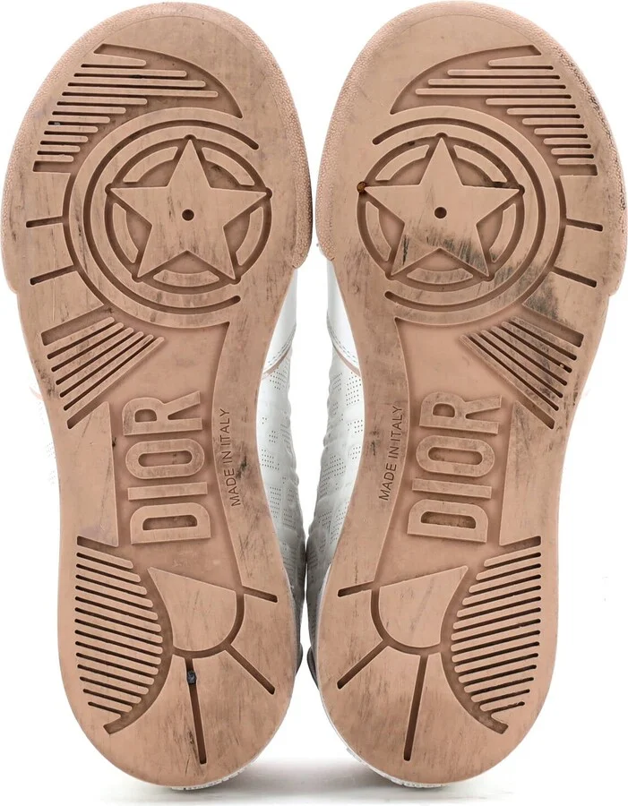 Christian Dior Men's B27 Low-Top Sneakers Leather with Oblique Galaxy Leather - Image 4