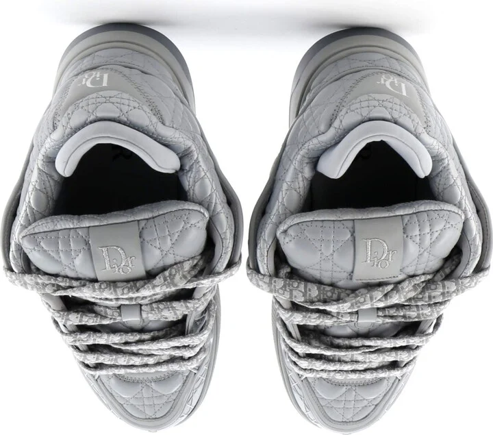 Christian Dior Men's B9S Skater Sneakers Cannage Quilt Leather - Image 2