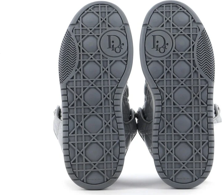 Christian Dior Men's B9S Skater Sneakers Cannage Quilt Leather - Image 4