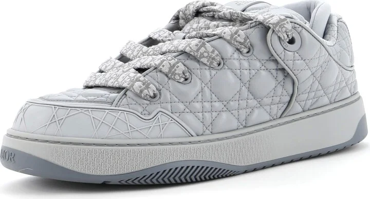 Christian Dior Men's B9S Skater Sneakers Cannage Quilt Leather