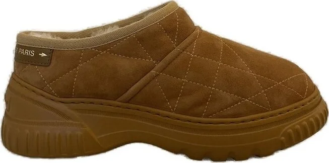 Christian Dior Paris Logo Patch Low-Top Boots