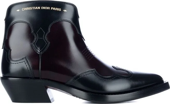 Christian Dior Pointed Toe Zip-Up Boots