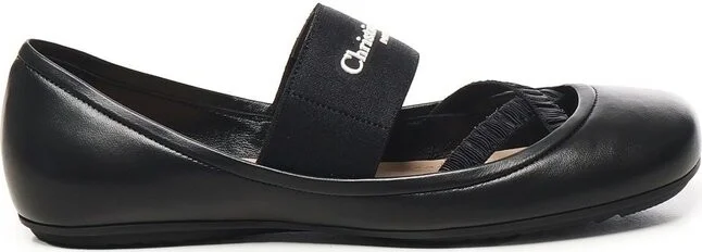 Christian Dior Round Toe Slip-On Ballerinas