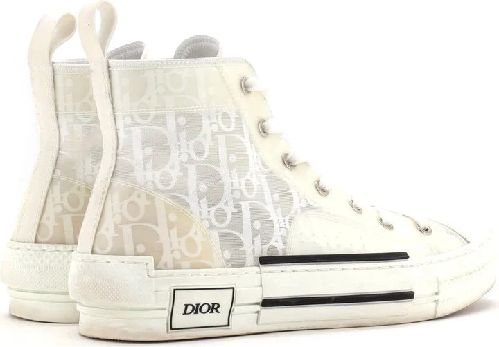 Christian Dior Women's B23 High-Top Sneakers Oblique Coated Canvas and PVC - Image 3