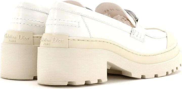 Christian Dior Women's Code Platform Loafers Leather - Image 3