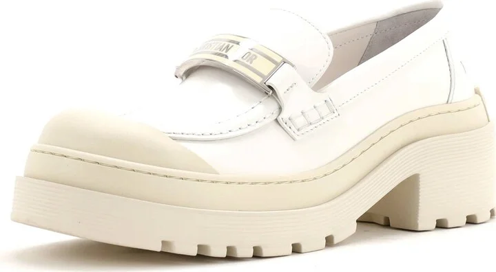Christian Dior Women's Code Platform Loafers Leather