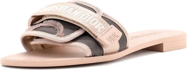 Christian Dior Women's Dio(r)evolution Slide Sandals Technical Fabric