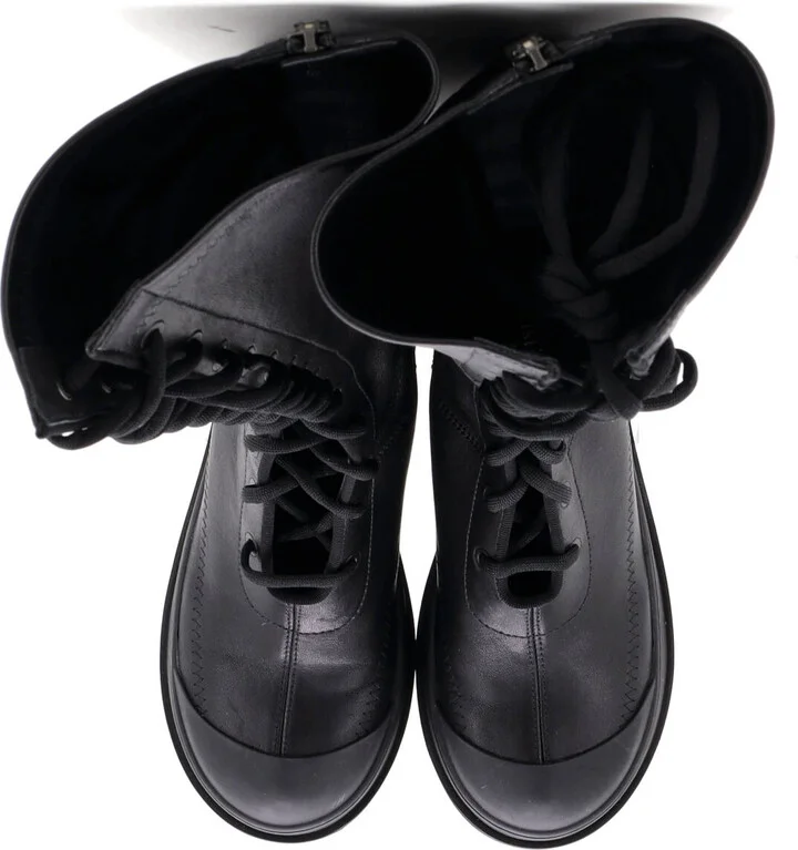 Christian Dior Women's Dior Arcade Knee High Combat Boots Leather - Image 2