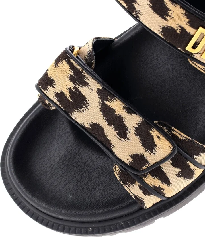 Christian Dior Women's DiorAct Sandals Printed Technical Fabric - Image 5
