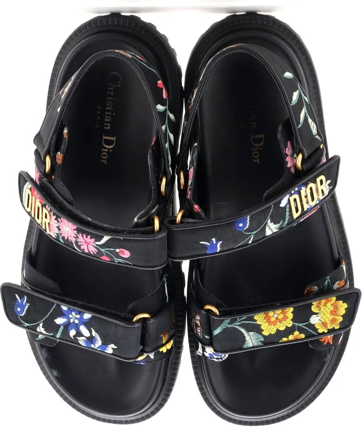 Christian Dior Women's DiorAct Sandals Printed Technical Fabric - Image 2