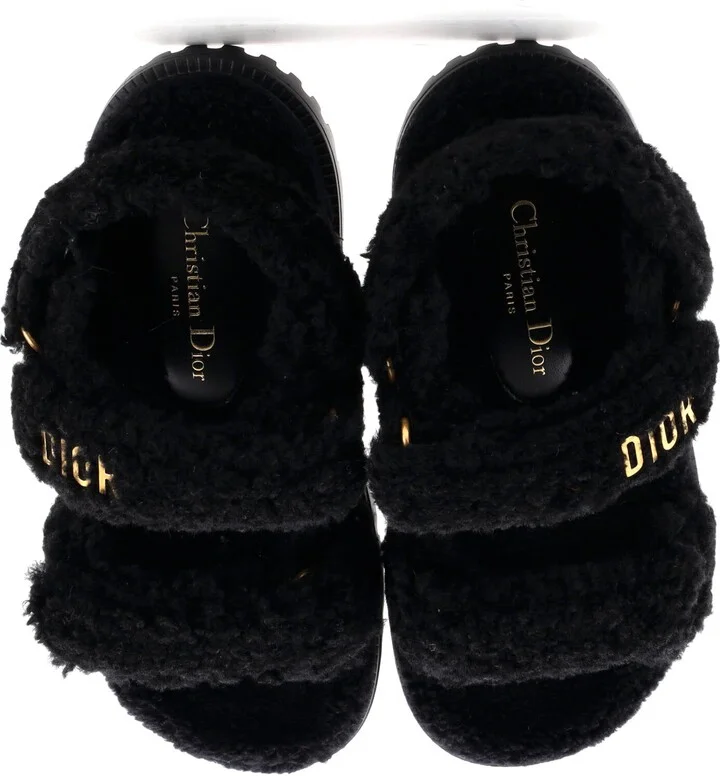 Christian Dior Women's DiorAct Sandals Shearling - Image 2