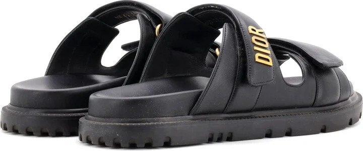 Christian Dior Women's DiorAct Slide Sandals Leather - Image 3