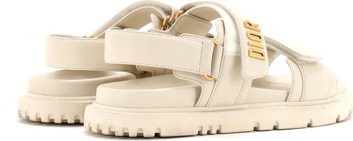 Christian Dior Women's DiorAct Slide Sandals Leather - Image 3