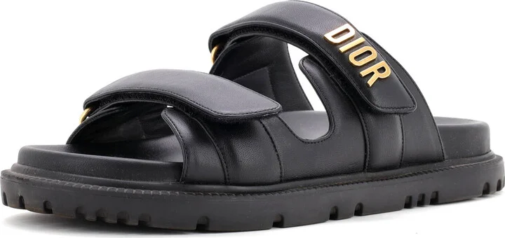 Christian Dior Women's DiorAct Slide Sandals Leather